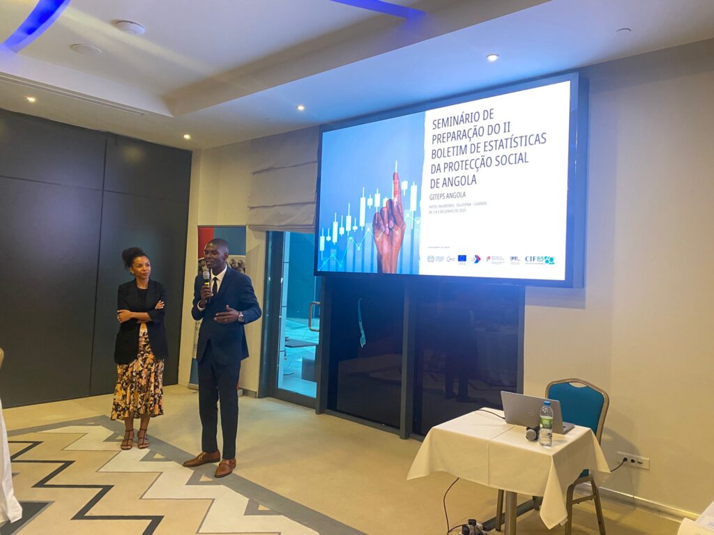 Fotografia Nelson Cândido, coordenador do GITEPS, em representação do Instituto Nacional de Segurança Social (INSS)