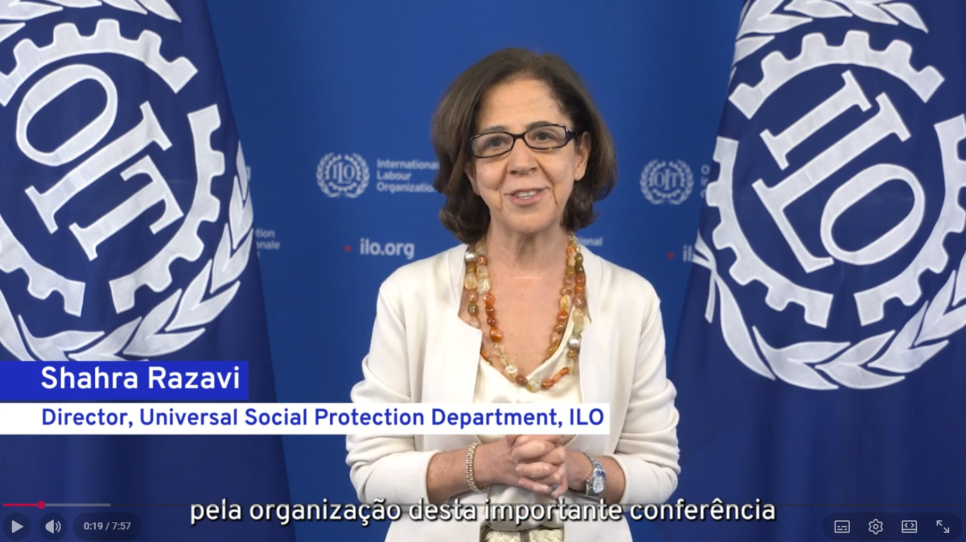 Conferência Timor-Leste - Sustentabilidade fundos de reserva da segurança social - Mensagem de Shahra Razavi, Diretora do Departamento de Proteção Social Universal, OIT